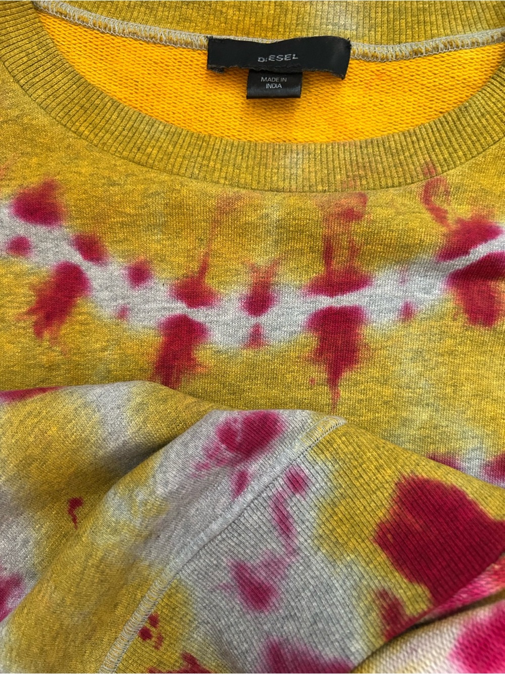 Vintage 2K Diesel Brand Woman’s Crop Tie-Dye Zip Sweatshirt